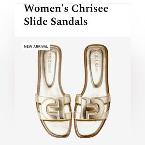 Cole Haan Chrisee Slide Sandal Size 10 Gold